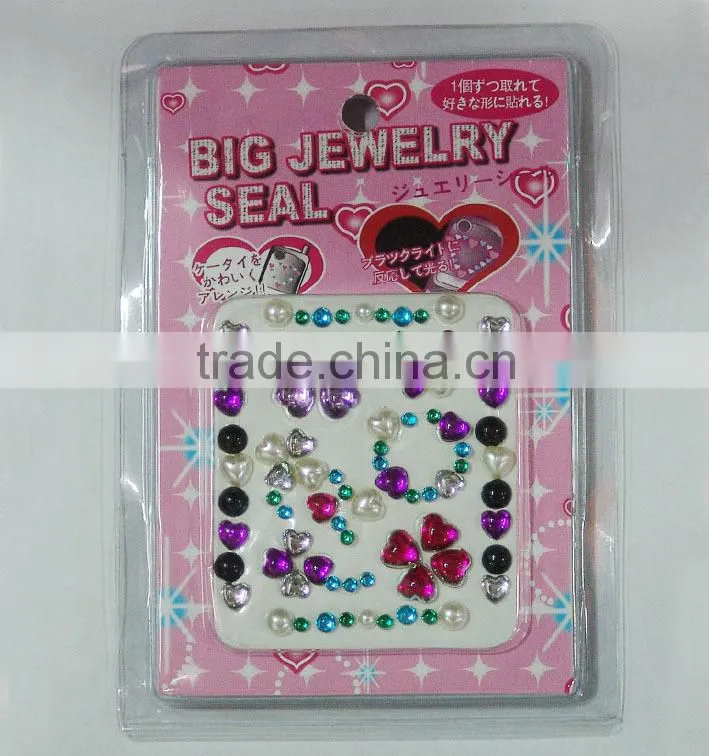 Fashionable DIY Product mobile phone crystal sticker for decoration