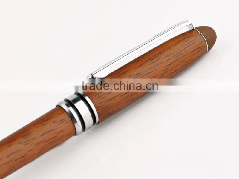 hot sell logo engraved red wooden pens for promotion