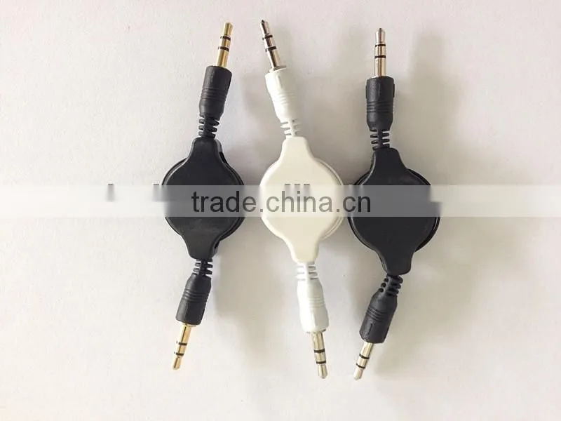 Hi-quality usb 2.0 male stereo audio video cable car audio aux 3.5mm usb cable