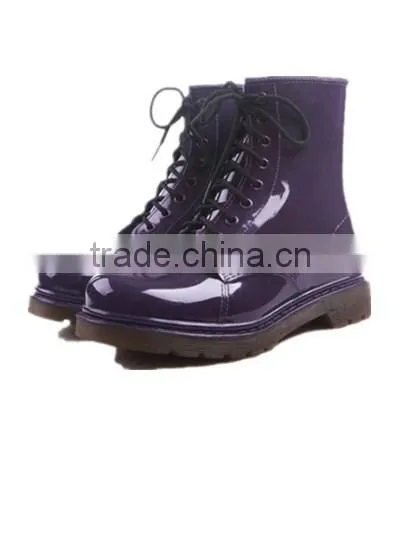 women fashion ankle pvc rain boots