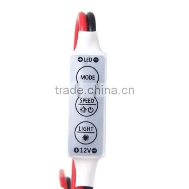 Mini LED Single Color Controller 3 Key LED Dimmer 12V for SMD5050 3528 LED Light Strip