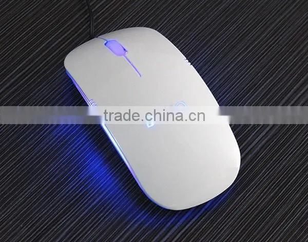 Lighting up custom logo slim mouse with cable