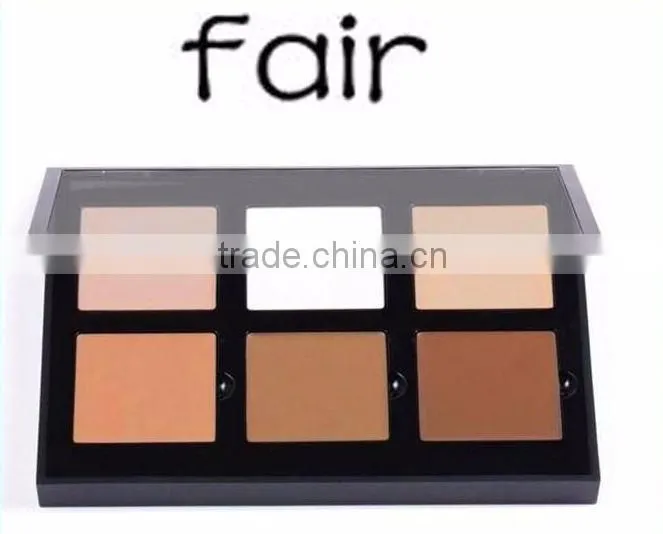 2016 New Professional Fancy 6 Colors/Set Face Concealer Beauty Pro Face Cream Makeup Concealer Contour Deep/light/Medium