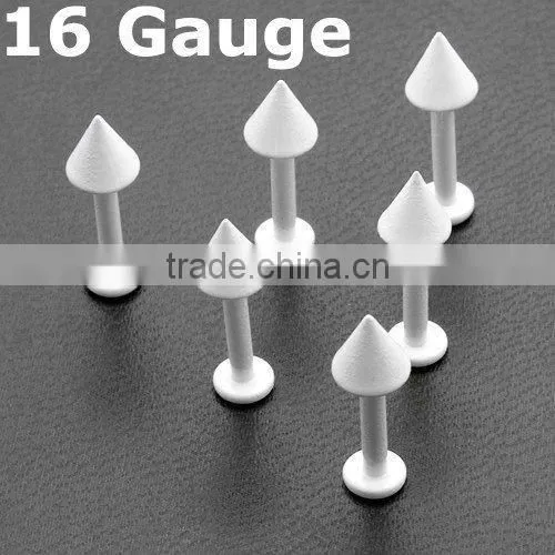 Noble and elegant UV acrylic labret piercing body jewelry