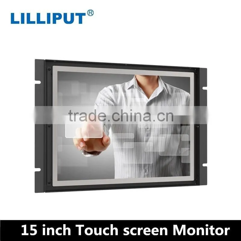 15" Screen Size Open Frame HDMI Monitor with Touchscreen VGA DVI Input