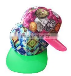 100% polyester whole printing snapback baseball cap,funny snapback cap