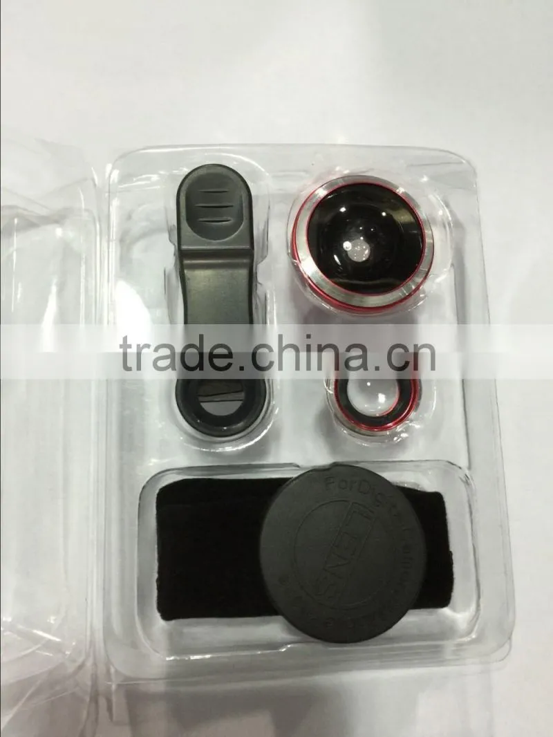 2016 Hotting 0.5x Super wide angle lens +20x macro high quality universal 2 in 1 clip camera lens