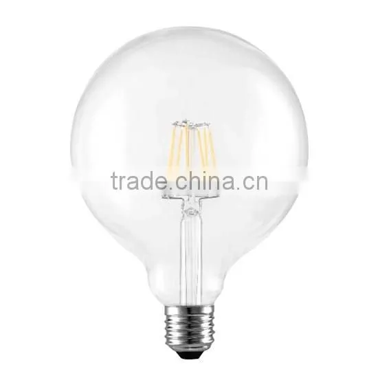 Big globe bulb G125 light, e27 led filament light