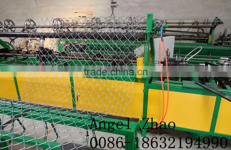 save energy/high quality FT-D2000 full automatic chain link fence machine/ diamond mesh making machine