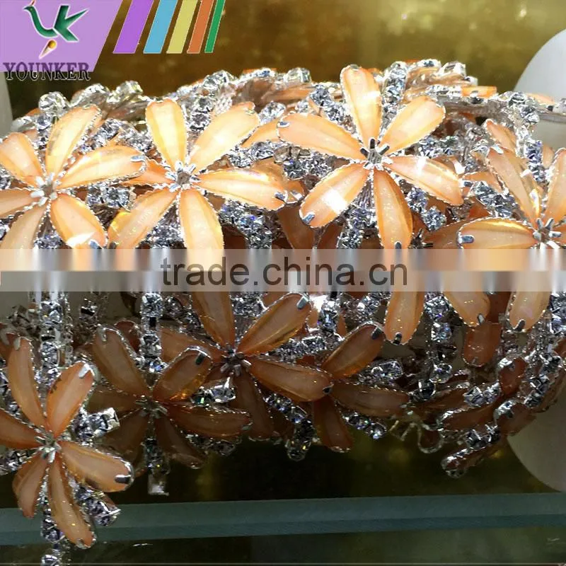 Bling Bling Fashion latest Fancy Rhinestone Cup Chian For Garments,bags,shoes decorations YSC25