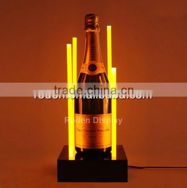 perfect elegant design custom acrylic wine display/ stand /rack /holder,single wine bottle holder