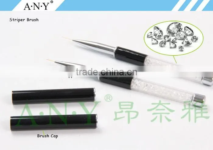 ANY Nail Supplies Diamond Liner Painting Brush Acrylic Rhinestones Handle Draw Line Nail art Brush