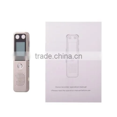 Professional 8GB LCD Digital Voice Recorder with VOR MP3 Player Pen Voice Recorder