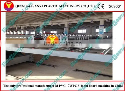 wood plastic composite production line/plastic foaming sheet making machine