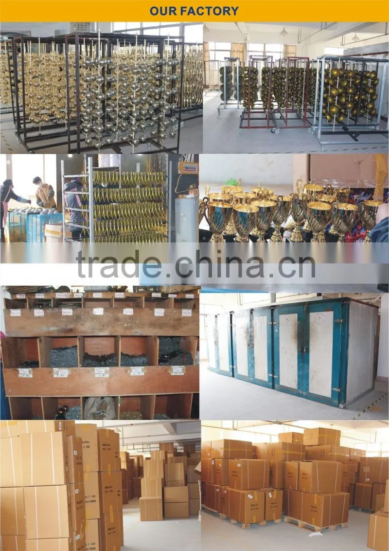 Hot sale plastic trophy base award silver trophies souvenir 2124-1 metal trophy cup China champions league trophy