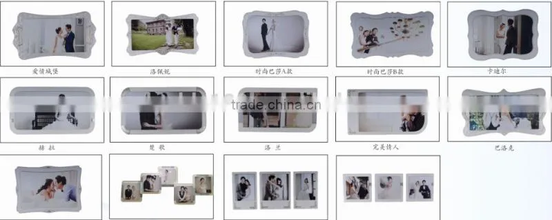 Double100 wooden photo frame photo picture frame of different shape