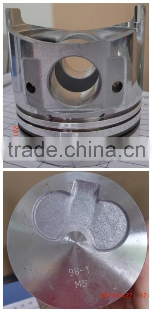 low price 4TNE98 engine piston FLAT for excavator parts