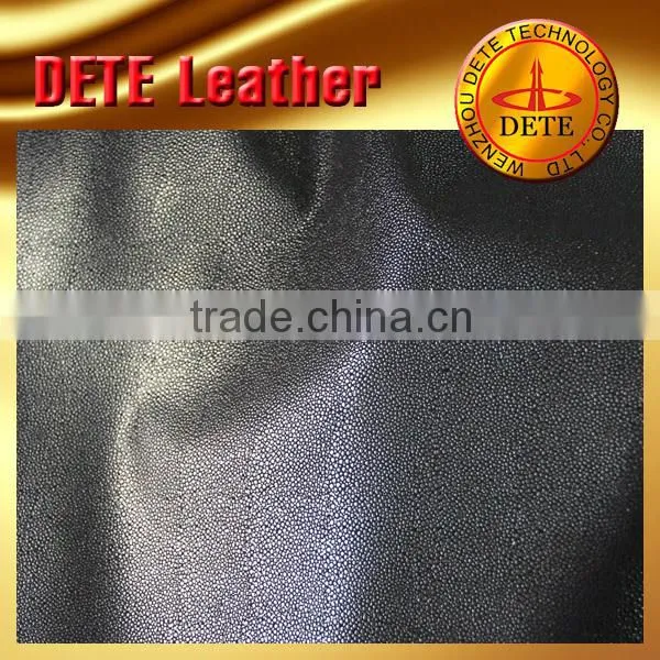 Litchi grain pu synthetic leather/faux leather/WenZhou shoes leather