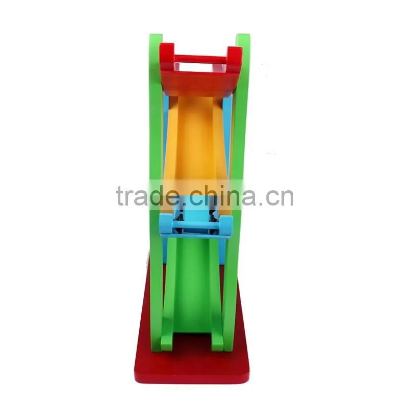 Wooden Childrens Toy Zig Zag Car Run Slider