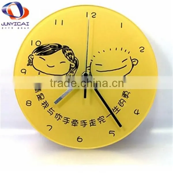 Green clover acrylic wall clock decorative wall clock