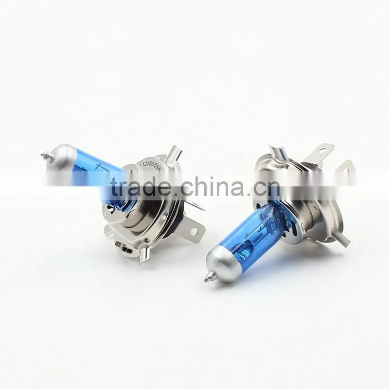 12V 55W white color h4 halogen fog lamp bulb car front headlight 6500k h4 car fog lamp replacement