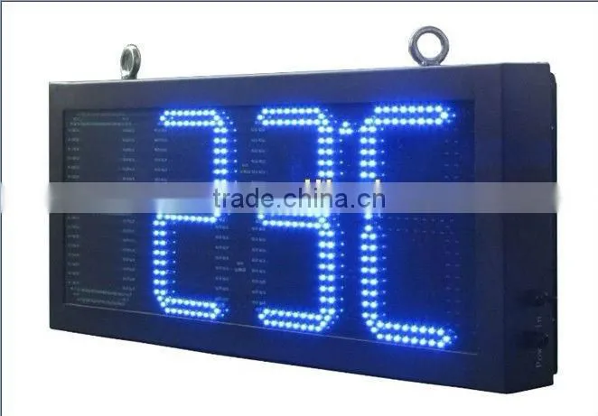 12 inches outdoor waterproof wifi wireless LED digital temperature humidity time date display