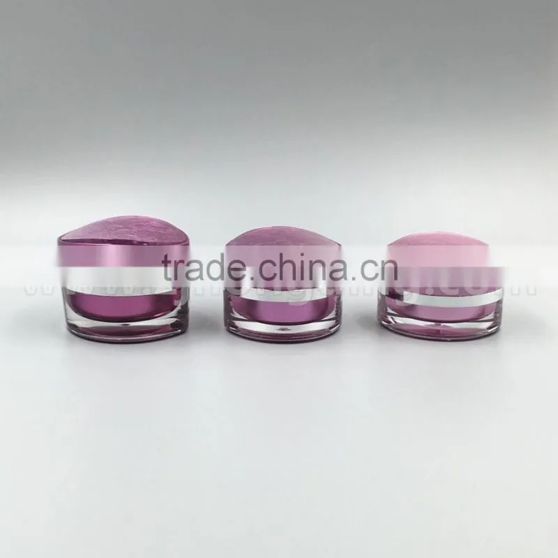 square cosmetic acrylic jar 15g,square acrylic jar, shiny cosmsetics jars