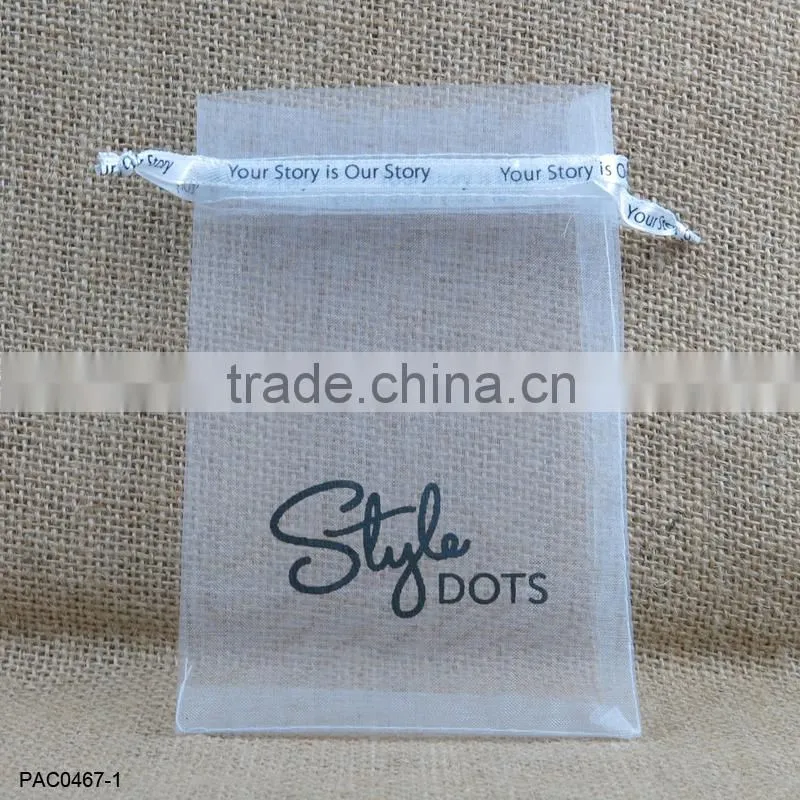 7x9cm Wholesale Drawable Red Small Organza Bags Favor Christmas Gift Wedding Organza Bag
