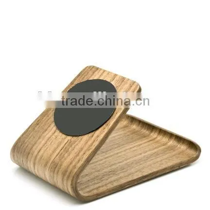Nature Wooden With High Tech Sticker Phone Stand