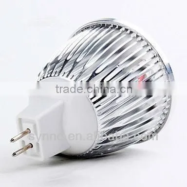 mr16 4w AC85-265v cob led spot light silver shell