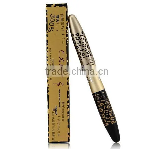 Fashion !! Natural 3D Lash Extension Eyelash Leopard Fiber Mascara