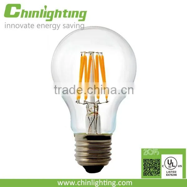 Hot sell!LED Filament Bulb , A19 8w High Brightness Dimmable LED Bulb ,E27 Base LED Bulb