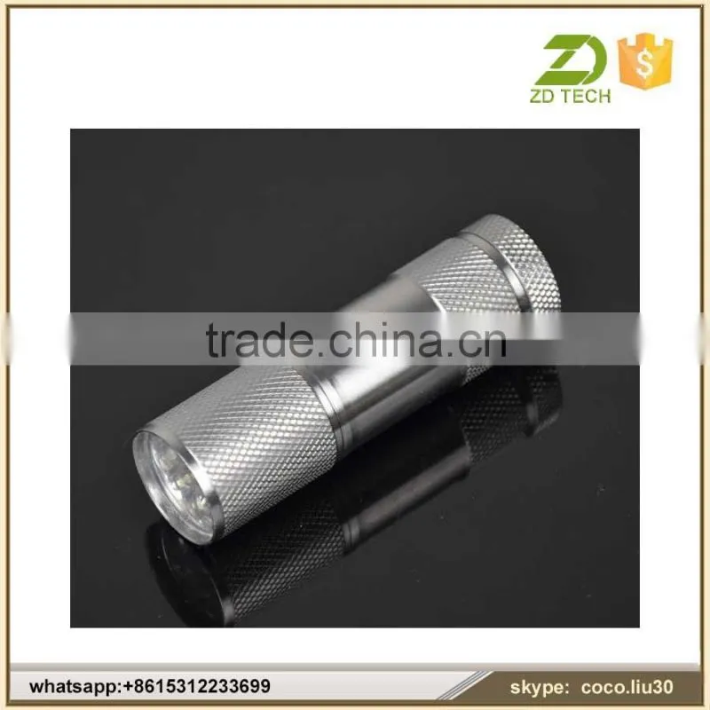 Aluminum Led Flashlight with 9 led lights ZDS2037