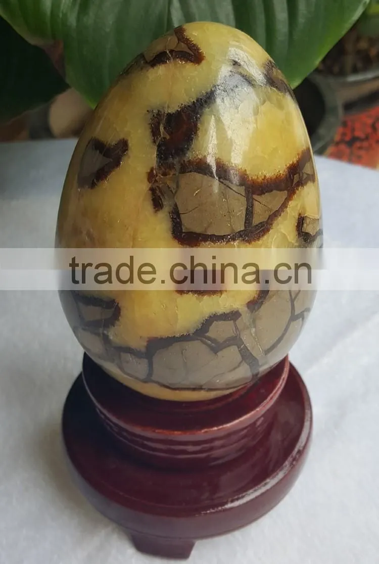 1.1KG Natural Septarian Dragon Crystal Stone Eggs