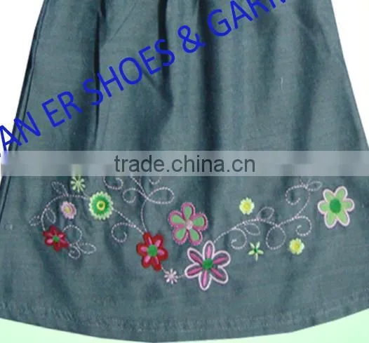 soft cotton for new born denim baby dress