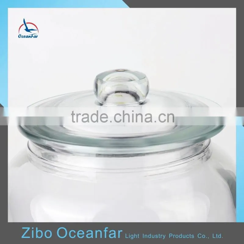 Sealing Custom Glass Drink Dispenser Bulk Cheap Glass Storage Jar with Tap