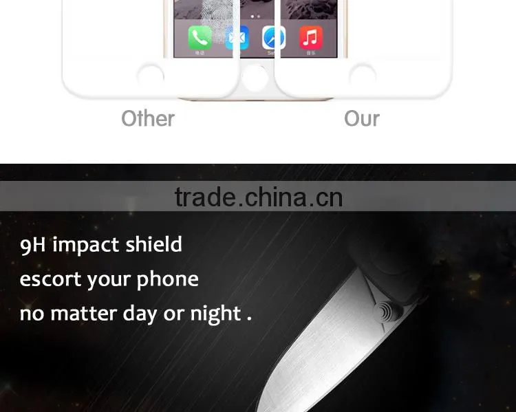 9h anti-scratch 2.5D glass screen protector for iphone 6