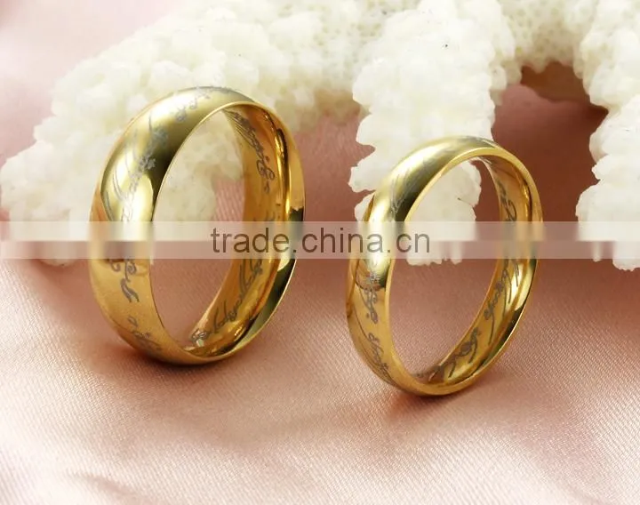 KSTONE Wholesale Supreme Lord of the Rings stainless steel couple rings