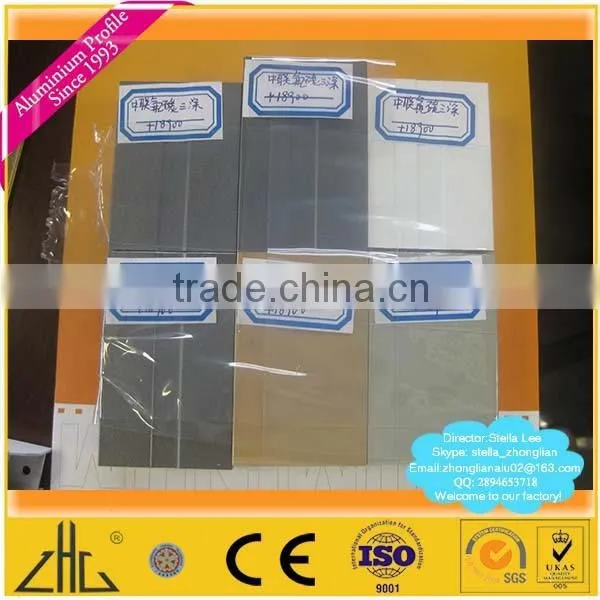 Wow!! powder coating pure white in matt finish and semi-gloss finish aluminum,PVDF painting aluminium profile for sectional door