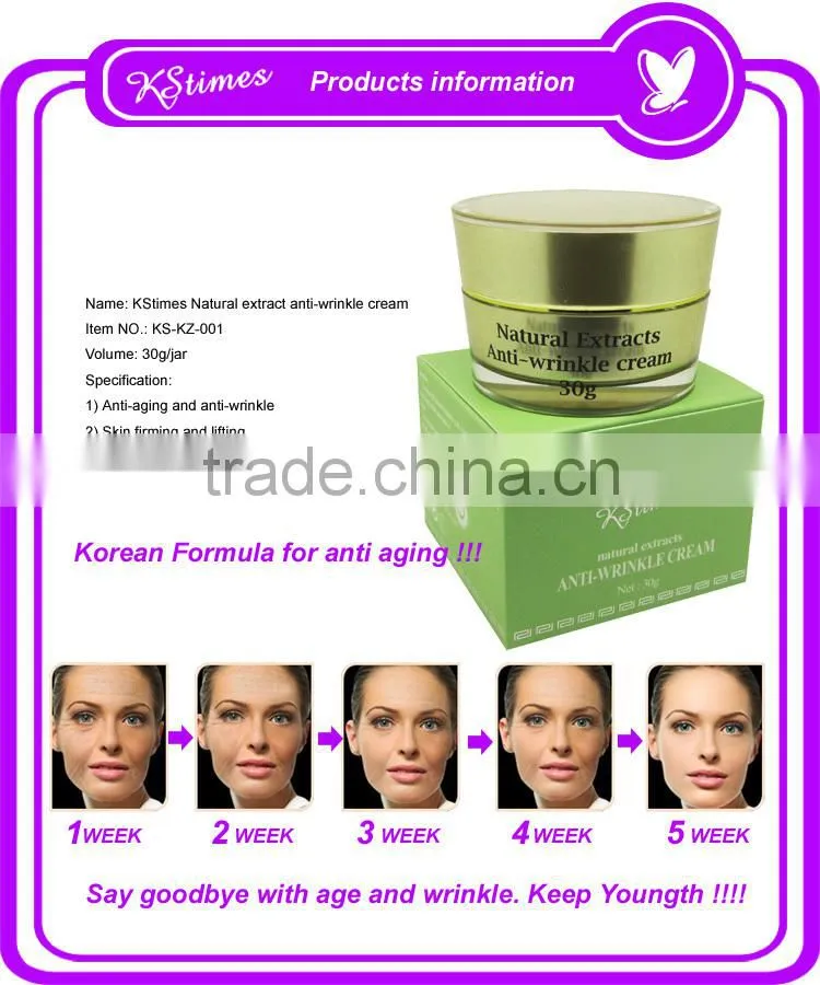Korean formula Keep young anti-aging wrinkle removal natural anti wrinkle products