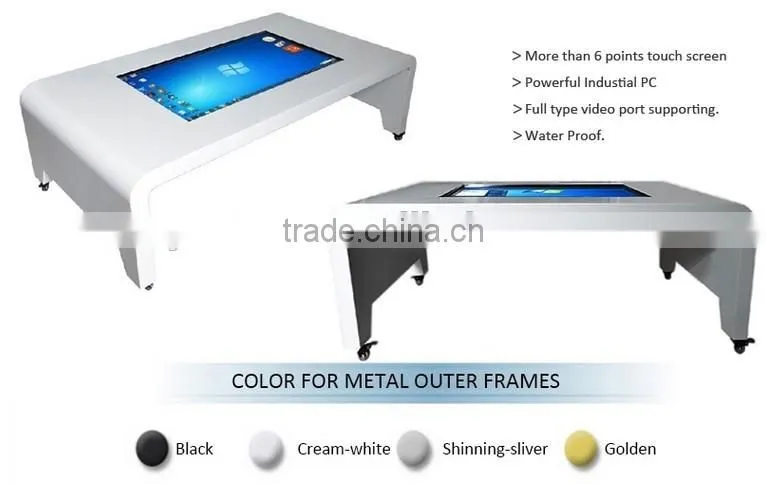 46inch touchscreen information table kiosk with windows OS