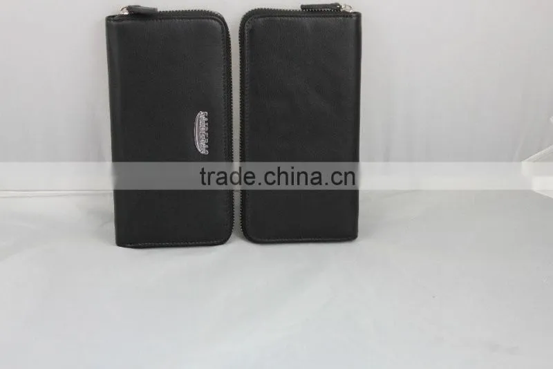 Best selling Leather Men's wallet,pu leather wallet, custom Genuine Leather wallet