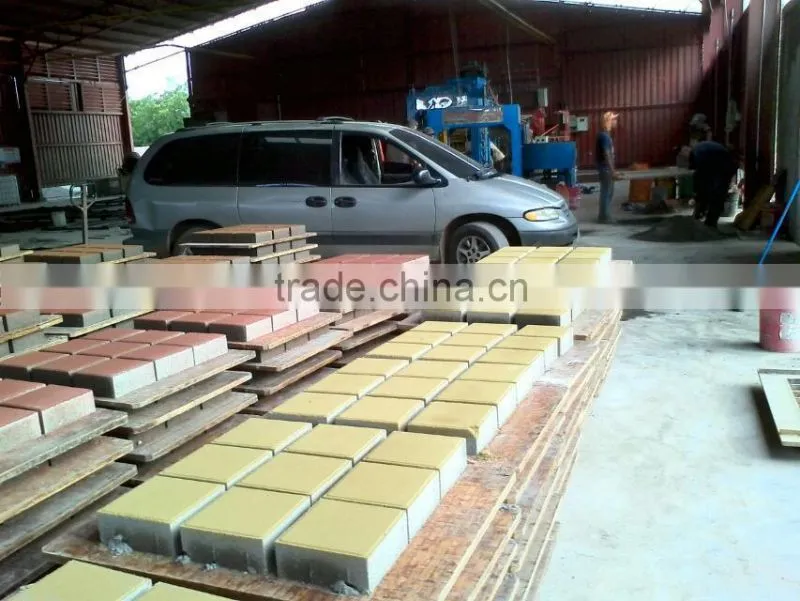 QT6-15 interlocking Full Automatic cement concrete Burning-free Hollow block molding machine