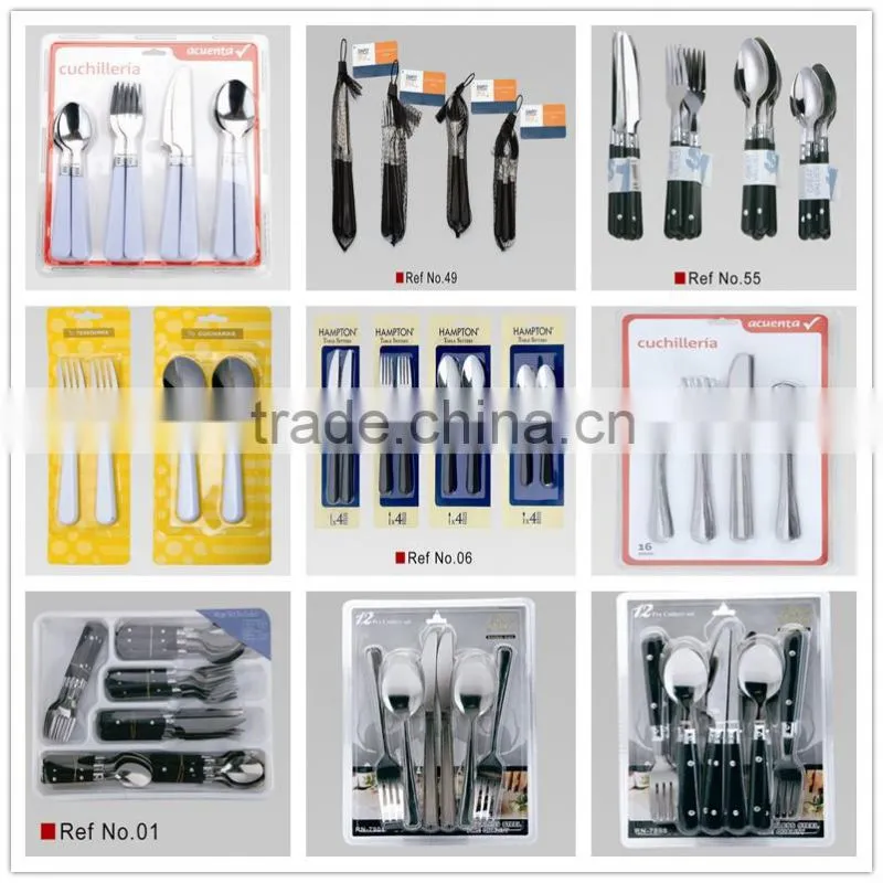 Boutique 24pcs hang rack packing flatware set