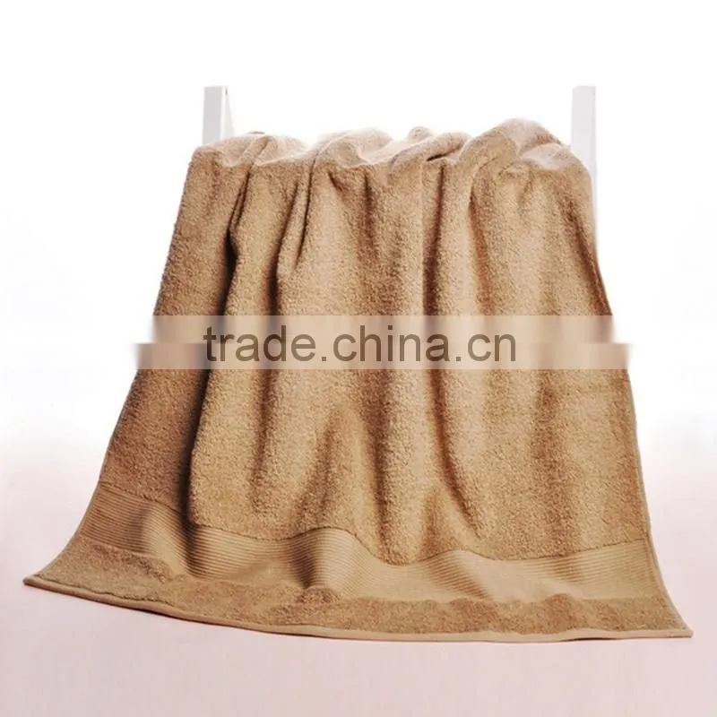 100% cotton plain dyed dobby terry bath towel