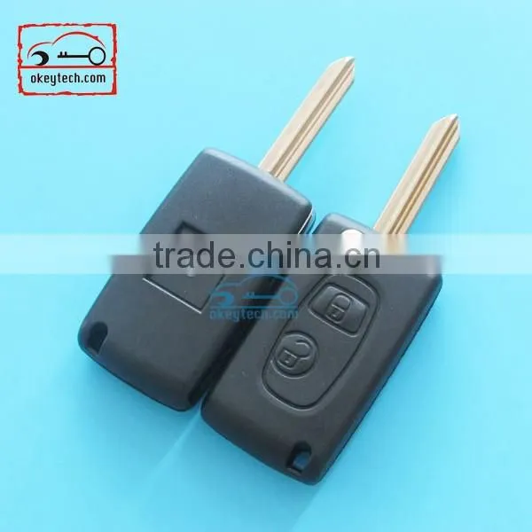 High Quatity Peugeot remote key for peugrot modified remote X key shell Car Key 2 button case