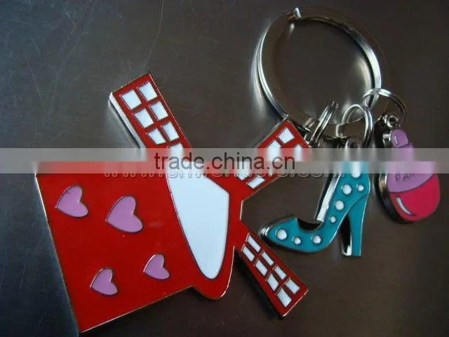 Best selling beautiful metal keychain with clip