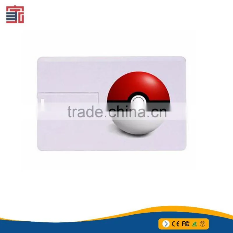 New popular Pokemon Go credit card flash usb with Pokemon Go pendrive