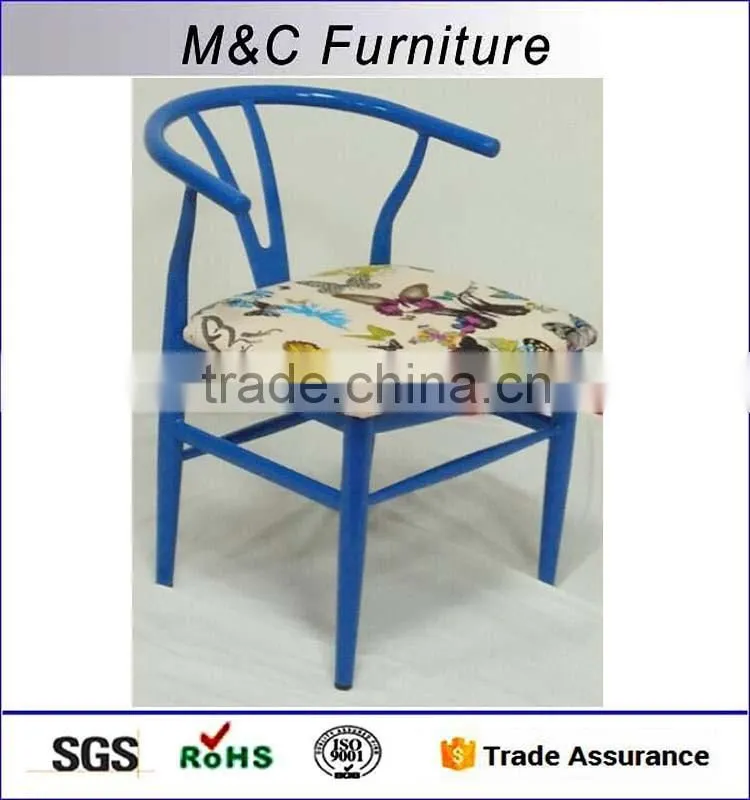 Ancient restaurant vintage chair with seat cushion