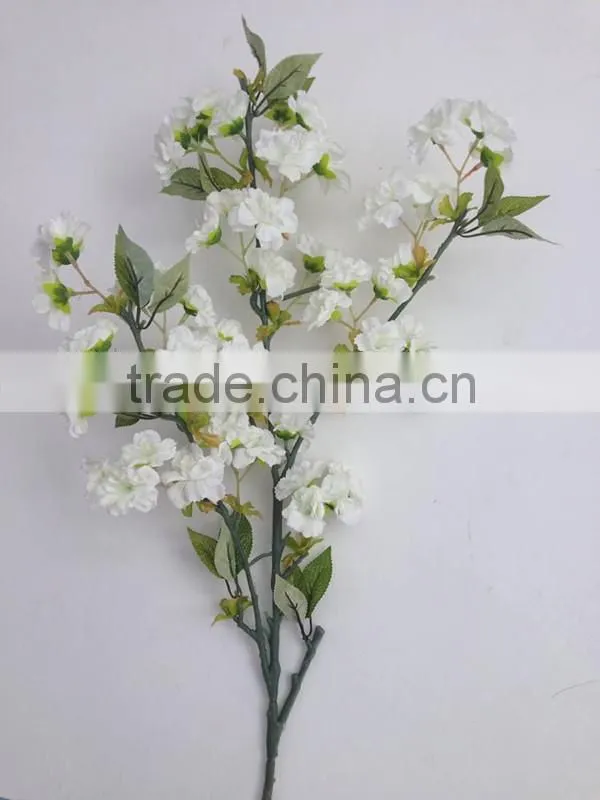 Hot sale silk cherry blossom branch for wedding table centrepiece decorations